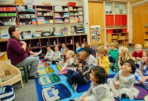 students in a classroom