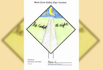 Work zone safety poster entry