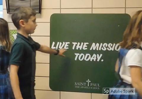 St. Paul the Apostle students eagerly “Live the Mission”