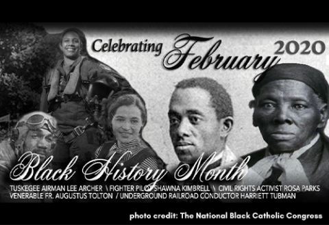 celebrating Black History Month poster