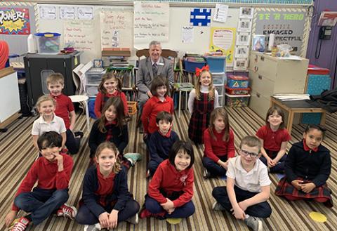 First graders at St. Stephen's 
