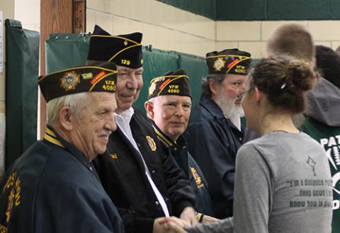 Veterans honored by students 